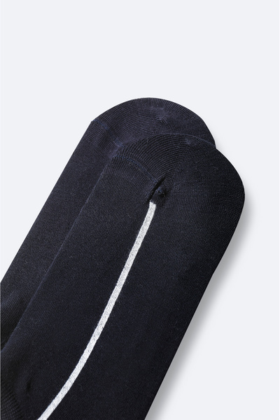 Avva Ανδρικές κάλτσες μποτάκια Navy Blue ριγέ μπαμπού - A41y8500