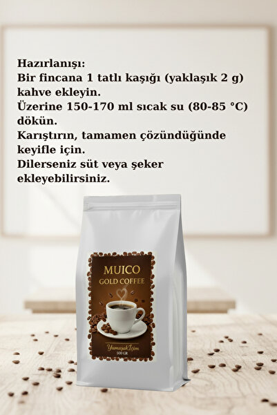 MUİCO Gold Granül Kahve %100 Çözünebilir 500 Gr