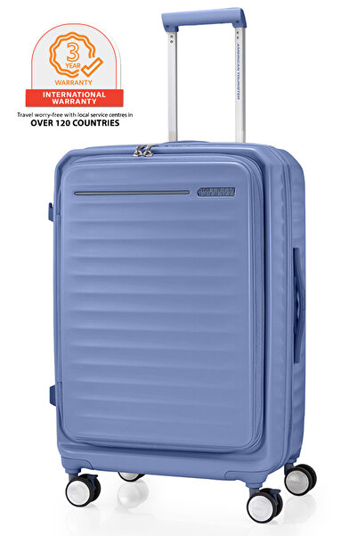 American Tourister حقيبة سفر فرونتك، 68 سم أو 25 بوصة، بعجلات دوارة، مصنوعة م...