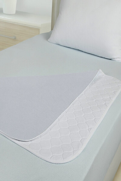 Abso Hasta Bezi Yıkanabilir Emici Ve Koruyucu Ped 85x90 cm BEYAZ (KANATLI)