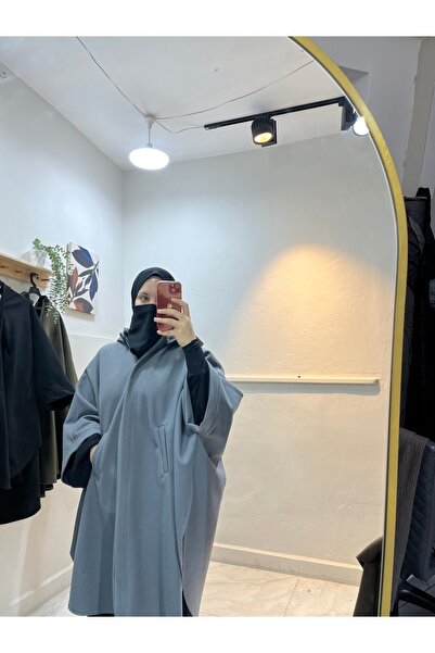 DİLNUVAR Hooded Bucket Poncho