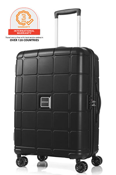 American Tourister Hundo Suitcase 68 cm or 25 inch Spinner Polypropylene Blac...