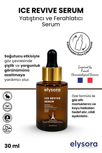 Elysora Koyu Halka, Şişlik ve Kırışıklık Karşıtı, Kafein ve Kolajen İçeren, G...