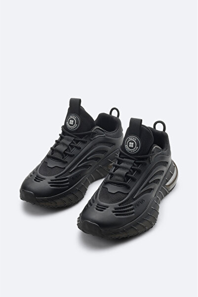 Avva Erkek Siyah Nefes Alan Hafif Sneaker Ayakkabı A41Y8020