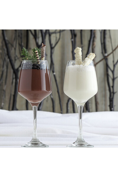 LAV Lal 6'lı Kırmızı Şarap Kadehi