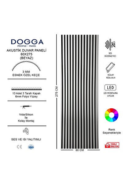 DOGGA PROFILE-PANEL Duvar Paneli , Tv Ünitesi Lambrisi Vestiyer Lambrisi , Ah...