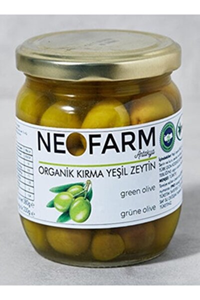NEOFARM ORGANİK KIRMA YEŞİL ZEYTİN(380GR)