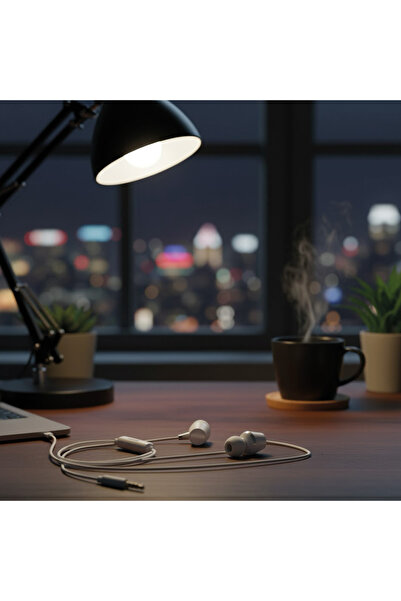 HP DHE-7000 WT White Wired Earphone