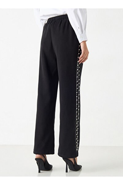 2Xtremz Embellished Mid-rise Trousers With Drawstring Closure And Pockets