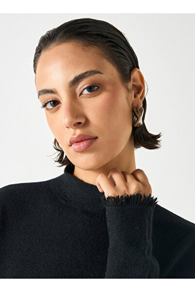 2Xtremz Textured High Neck Sweater with Long Sleeves