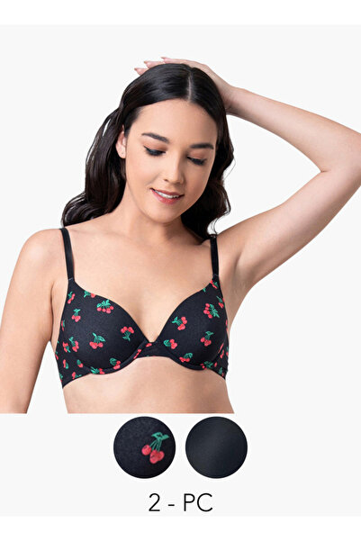 Aadaraya مجموعة من 2 حمالة صدر مبطنة بسلك