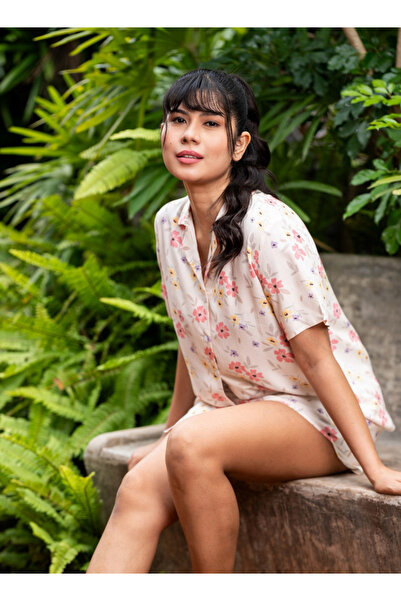 Aadaraya طقم بيجامة قصير قميص وشورت