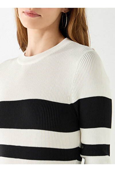 2Xtremz Striped A-line Dress With Long Sleeves