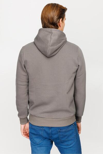 İgs Men's Dark Gray Hooded Sweatshirt