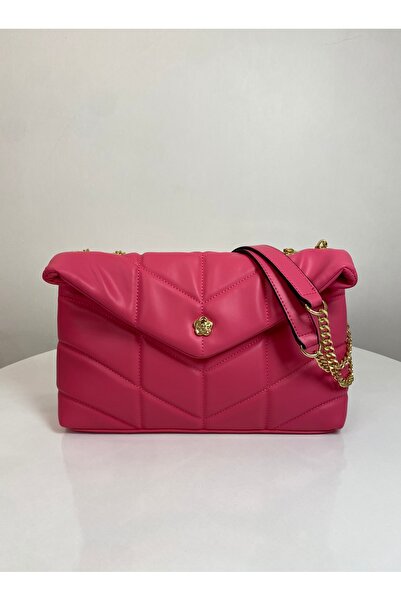 BK Bags & Accessories Quilted Women's Hand and Shoulder Bag with Chain Strap