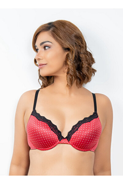 Aadaraya Lace Detail A-frame Bra with Hook and Eye Closure