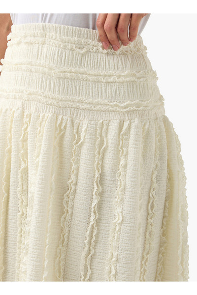 2Xtremz Textured Maxi Skirt with Elasticated Waistband