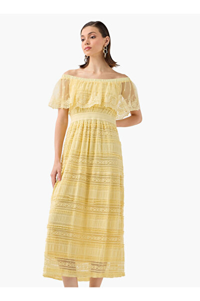 2Xtremz Embroidered Off Shoulder Dress