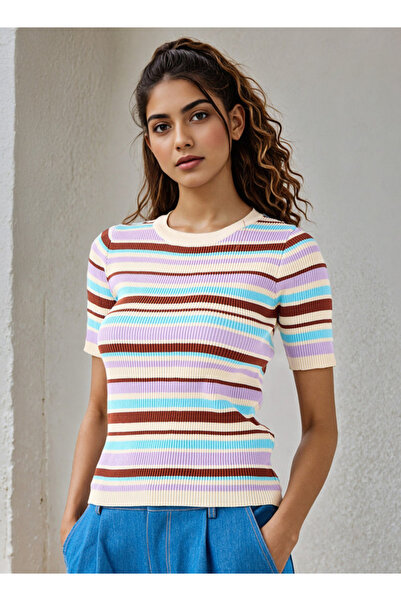 2Xtremz Striped Crew Neck T-shirt