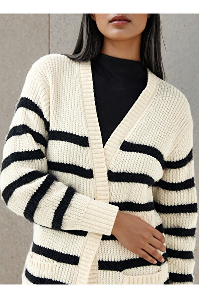 2Xtremz Striped Longline Cardigan