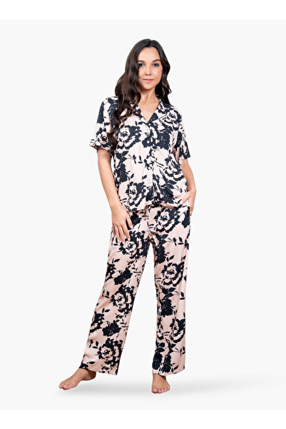 Aadaraya طقم بيجامة بطبعة زهور