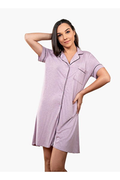 Aadaraya Sleepshirt with Collar