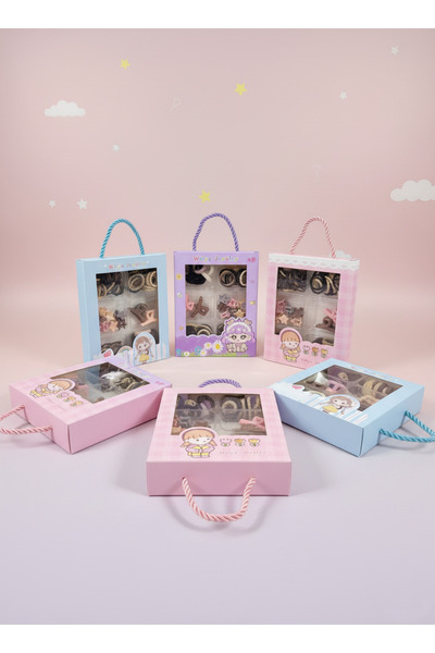 BATU GİYİM Set de catarame pentru fetiță și fetiță în cutie