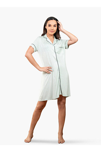 Aadaraya Sleepshirt with Collar