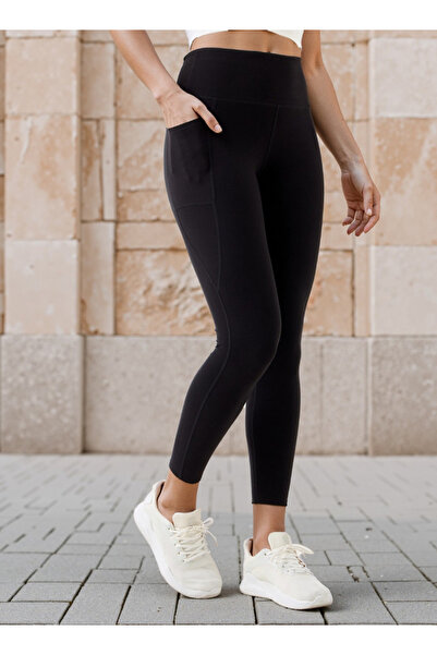 Adot Panelled Leggings with Pockets and Elasticated Waistband