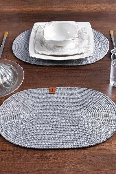 MaisonArt 2 Adet Oval Supla | Amerikan Servis Runner | Tabak, Tava, Altlığı S...