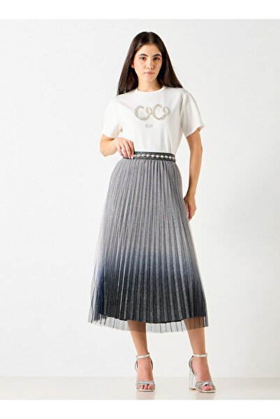 2Xtremz Ombre Pleated A-line Midi Skirt