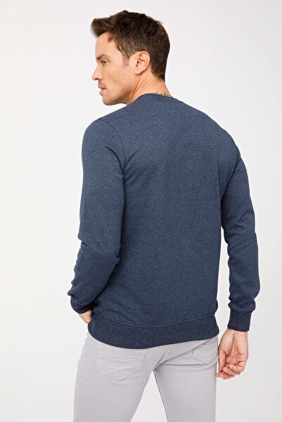 İgs Hanorac pentru bărbați Indigo Modernfit / Extra Slim Fit B guler rotund