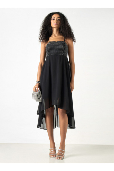 2Xtremz Embellished A-line Midi Sleeveless Dress