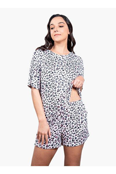 Aadaraya Printed Drop Shoulder T-shirt and Pyjama Set