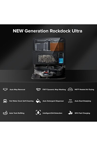 Roborock Saros 10 Akıllı Robot Süpürge ve Mop, 22.000Pa Emiş Gücü, Engel Algılama, Dolaşmayan Ana Fırça