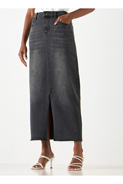 2Xtremz تنورة جينز بجيوب وتفاصيل شق