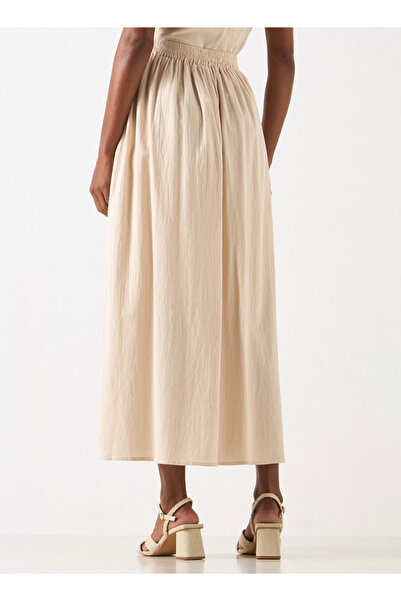 2Xtremz Textured A-line Maxi Skirt With Crochet Detail Waistband