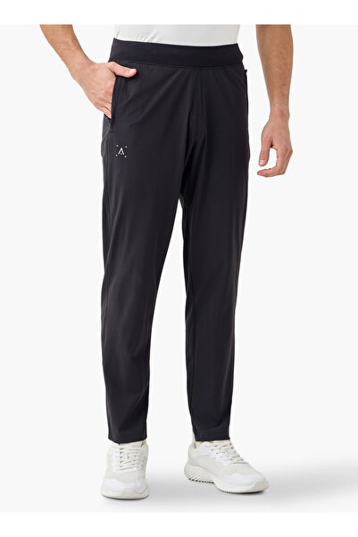 Adot Panelled Track Pants with Elasticated Waistband and Pockets