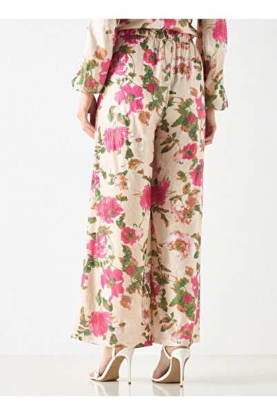 2Xtremz All-over Floral Print Palazzo Pants With Elasticised Waistband And Pockets