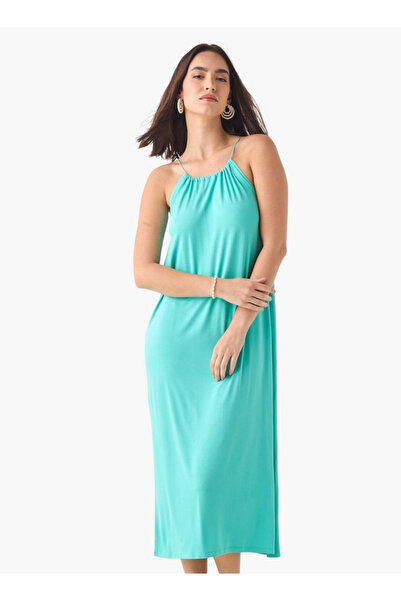 2Xtremz فستان محبوك سادة بأشرطة