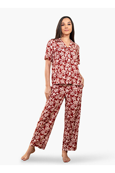 Aadaraya Floral Print Shirt and Pyjama Set