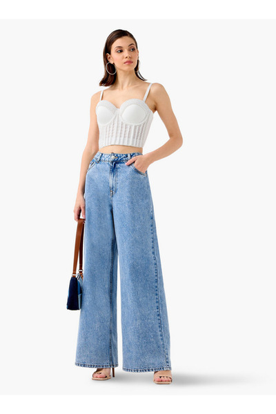 2Xtremz Pearl Embellished Strappy Crop Top