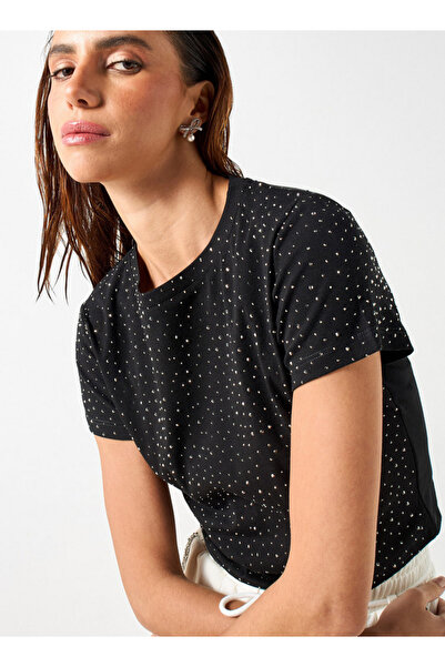 2Xtremz Embellished T-shirt with Short Sleeves