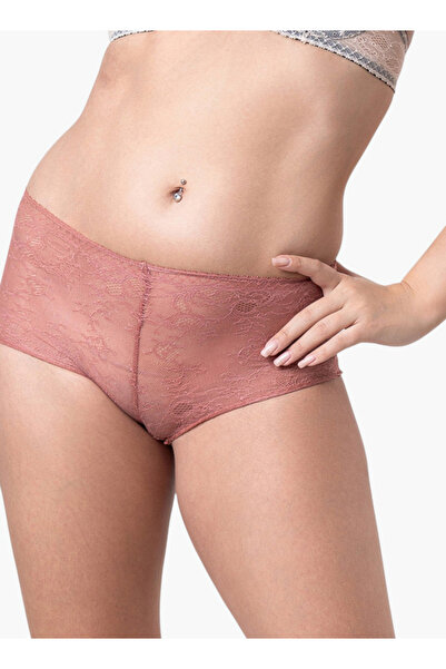 Aadaraya Aadaraya Lace Textured Brief with Elasticated Waistband