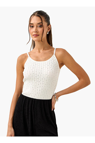 2Xtremz Strappy Crop Top With Crystals