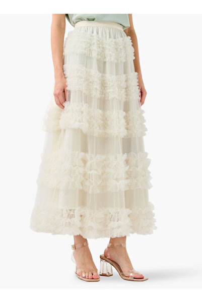 2Xtremz Ruffle Detail Maxi Skirt with Elasticated Waistband