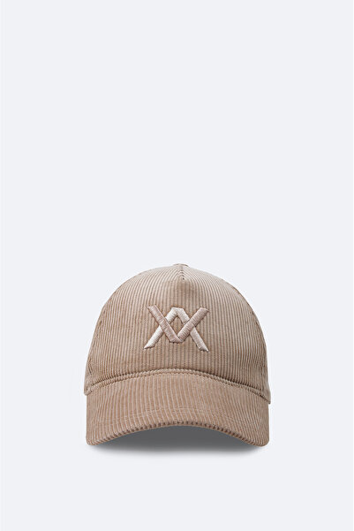 Avva Erkek Vizon Önü Nakış Detaylı Kadife Şapka A32Y9213