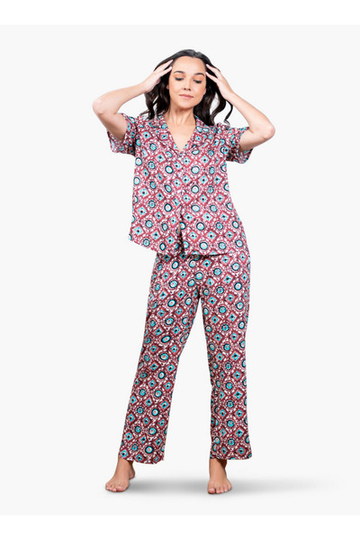 Aadaraya طقم بيجامة مطبوع