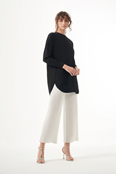 REMSA Nuss Mercerized Oval Cut Tunic 1200 Black