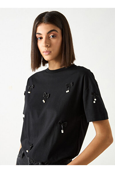 2Xtremz Bow Accent T-shirt With Short Sleeves